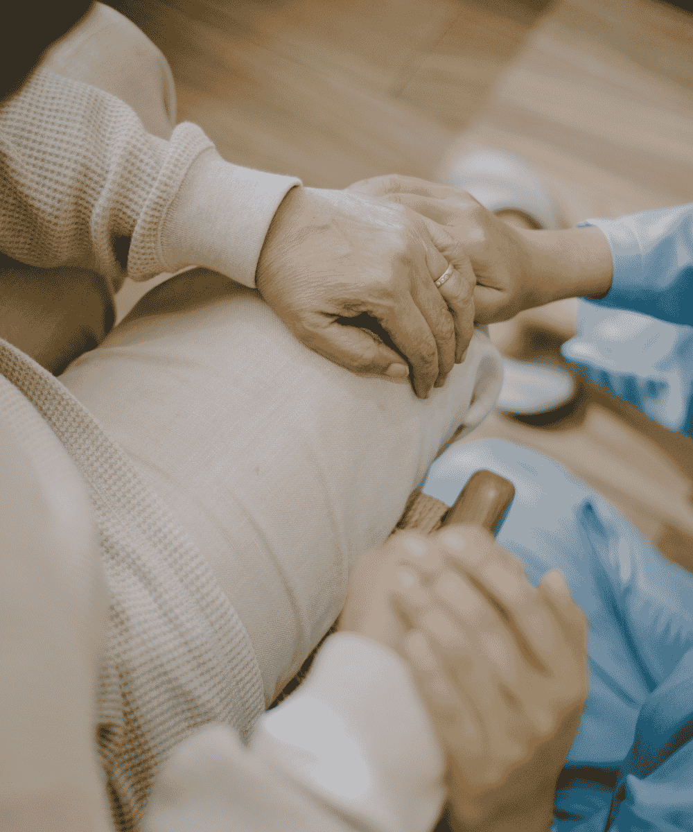Caregiver doing a memory activity with a senior living with dementia in Spring Hill