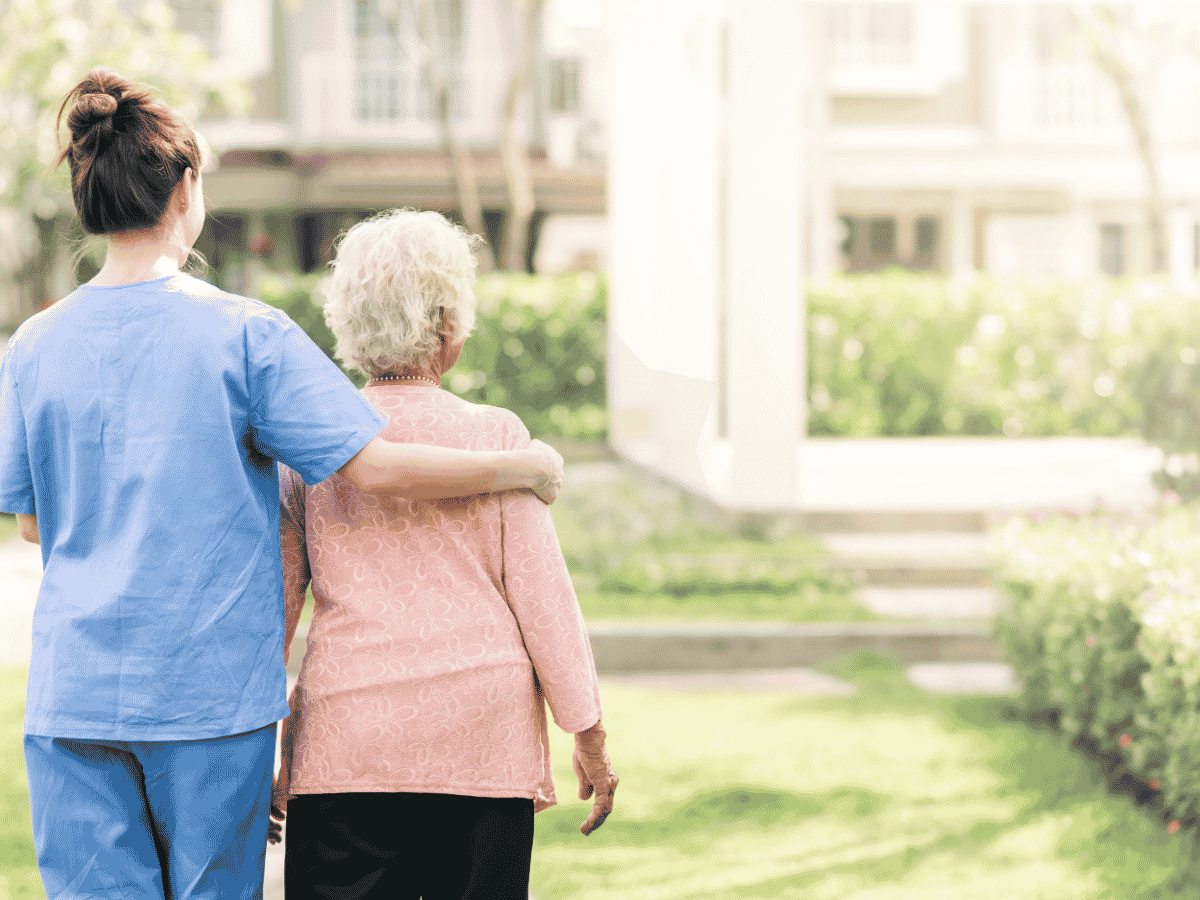 Caregiver from Hope Alive Care Services helping a senior at home in Spring Hill, Tennessee